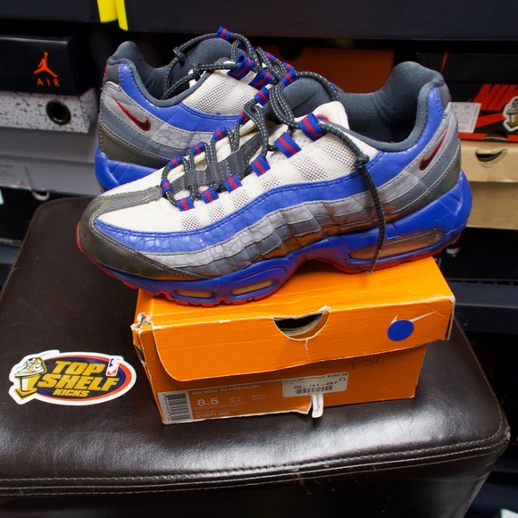 Nike Air Max 95 Premium shoes red blue Nike Air Max 95 Premium shoes red blue